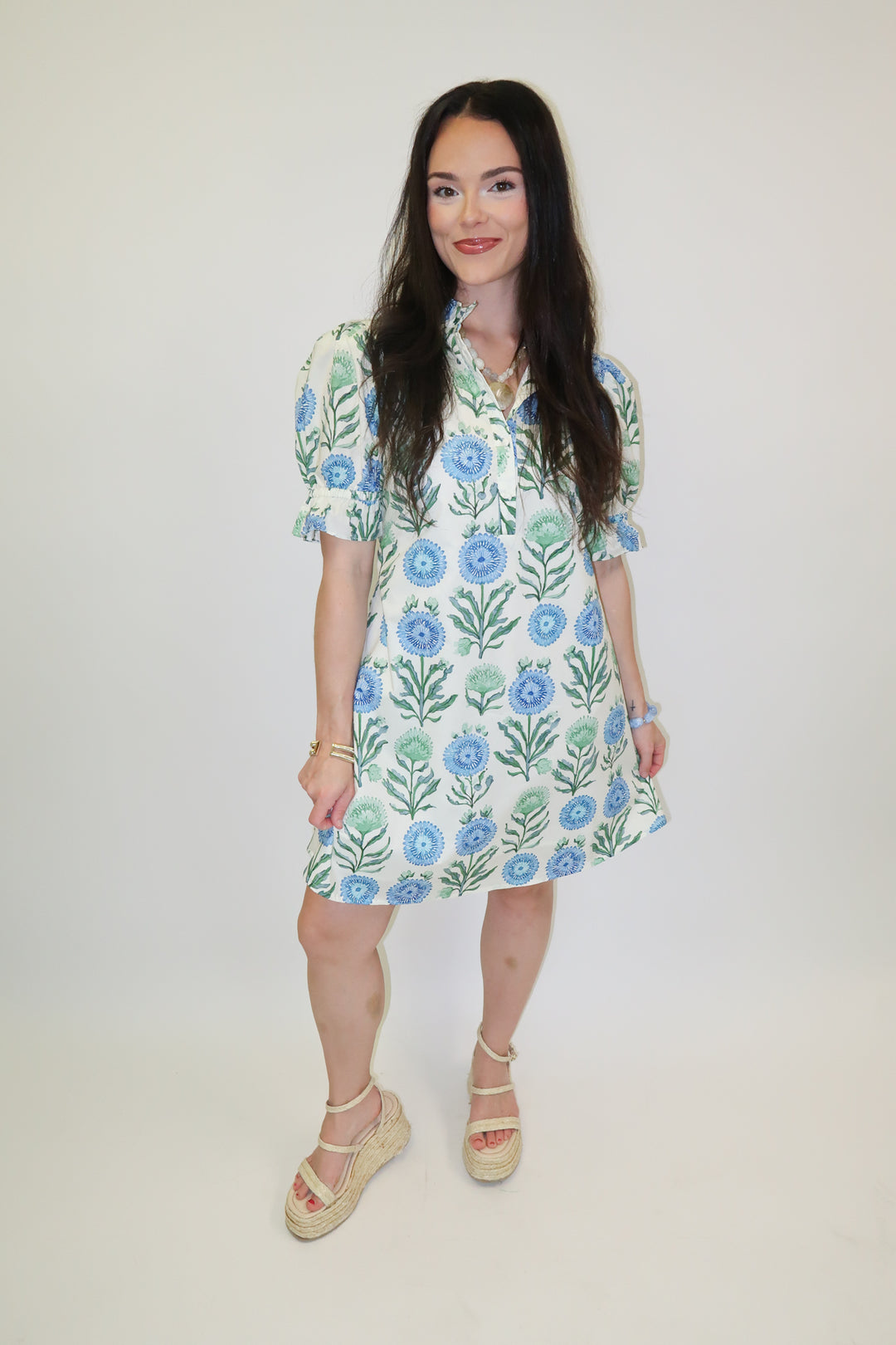 Smooth Sailing Floral Shift Dress - The Pink Tulip Clothing