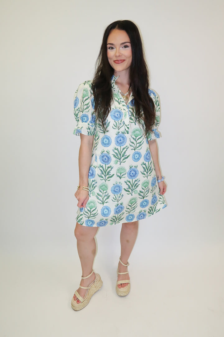 Smooth Sailing Floral Shift Dress - The Pink Tulip Clothing