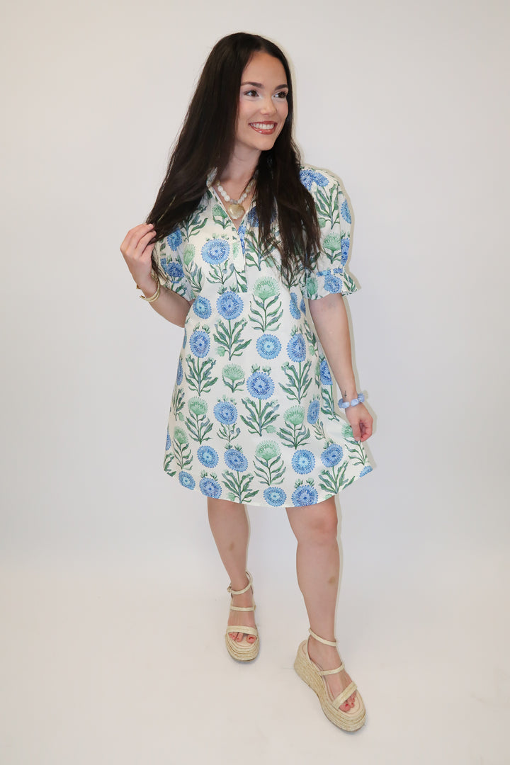Smooth Sailing Floral Shift Dress - The Pink Tulip Clothing