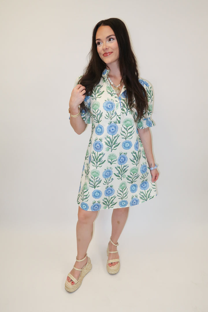 Smooth Sailing Floral Shift Dress - The Pink Tulip Clothing