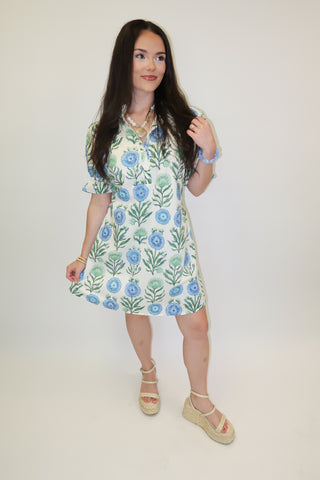 Smooth Sailing Floral Shift Dress - The Pink Tulip Clothing