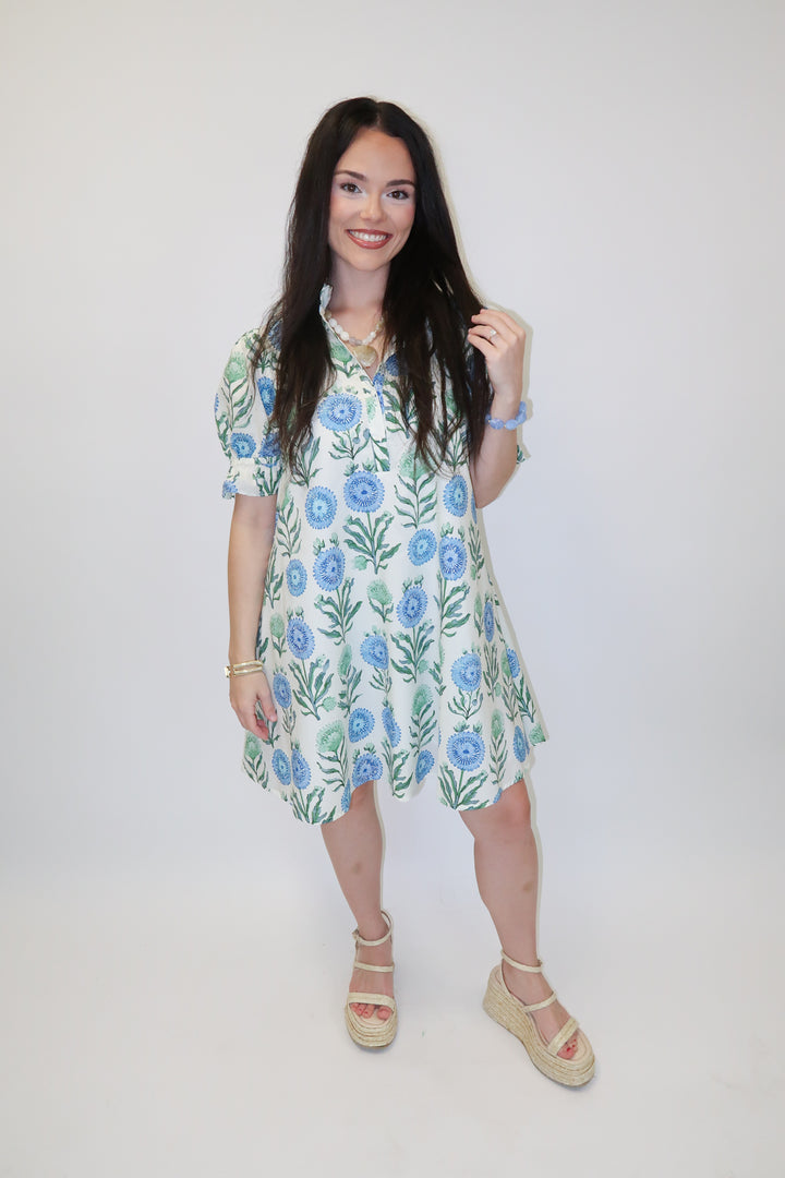 Smooth Sailing Floral Shift Dress - The Pink Tulip Clothing
