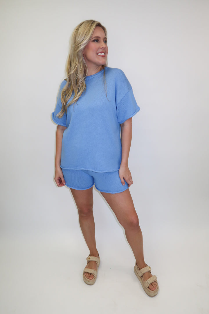 Barefoot Morning Soft Knit Lounge Set - The Pink Tulip Clothing