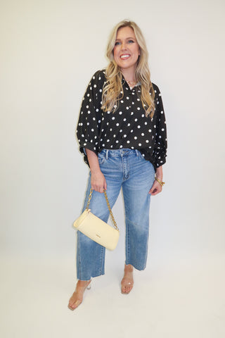 Dot It Up Top - The Pink Tulip Clothing