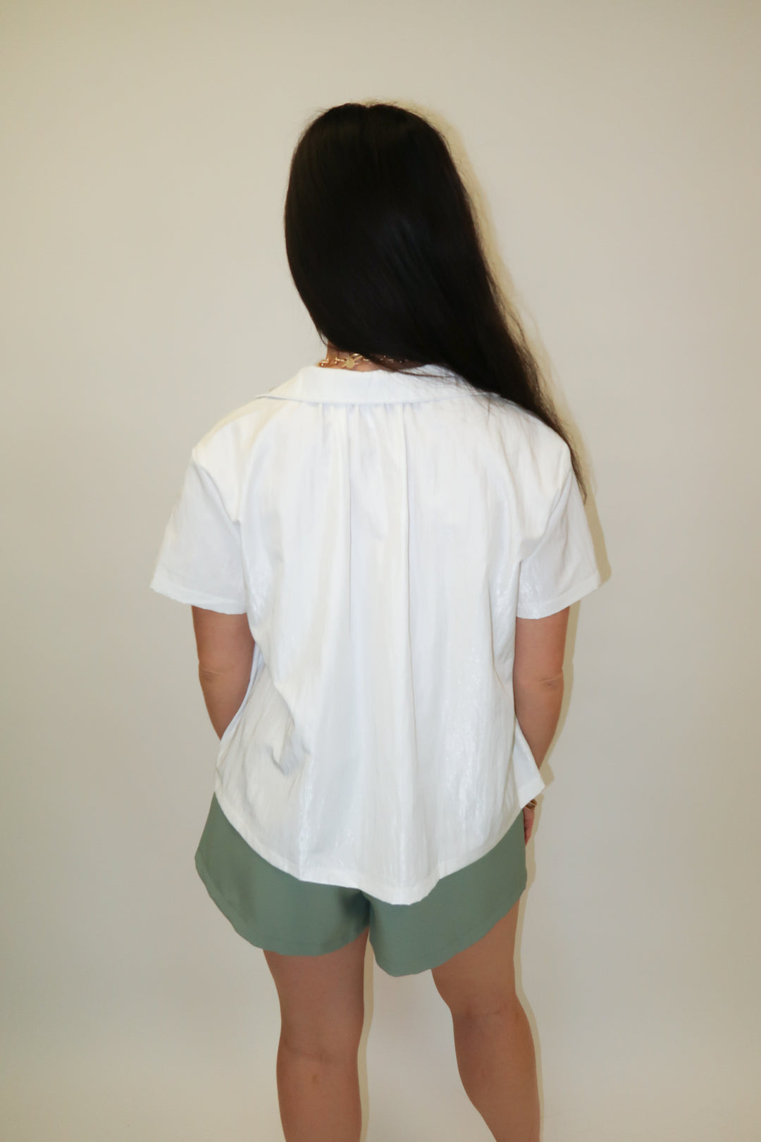 Clean Break White Henley Top - The Pink Tulip Clothing