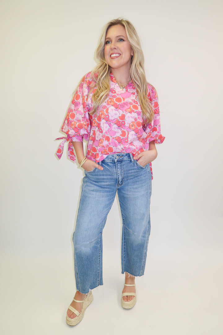 Petal to the Metal Floral Blouse
