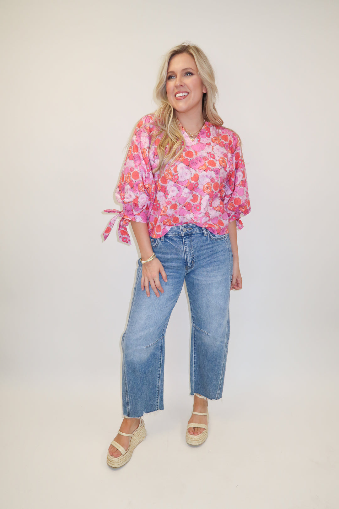 Petal to the Metal Floral Blouse