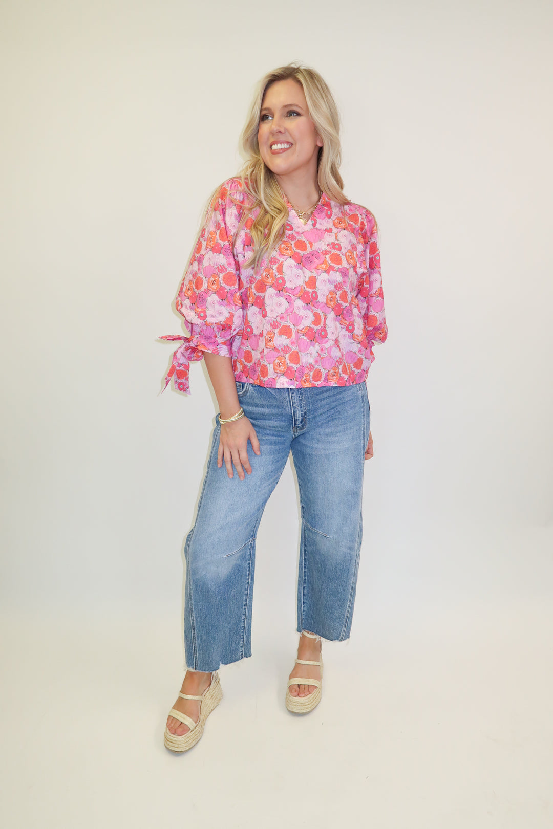 Petal to the Metal Floral Blouse