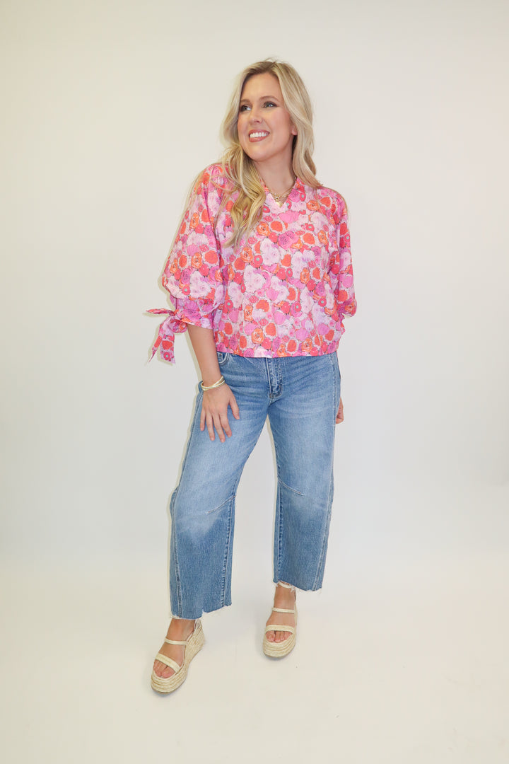 Petal to the Metal Floral Blouse