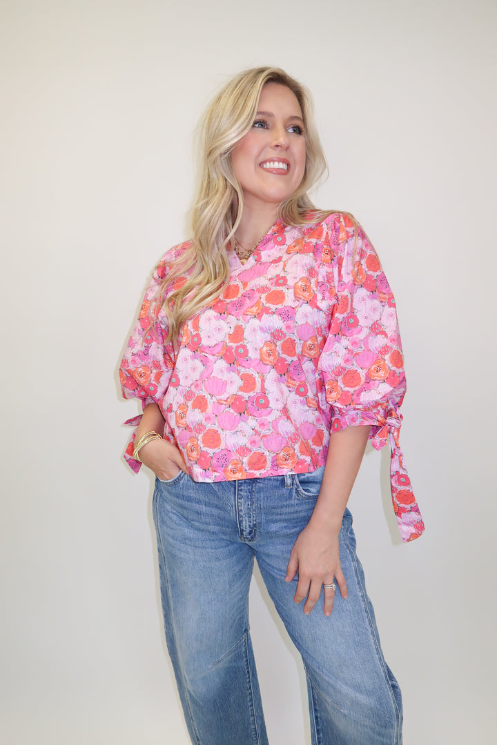 Petal to the Metal Floral Blouse