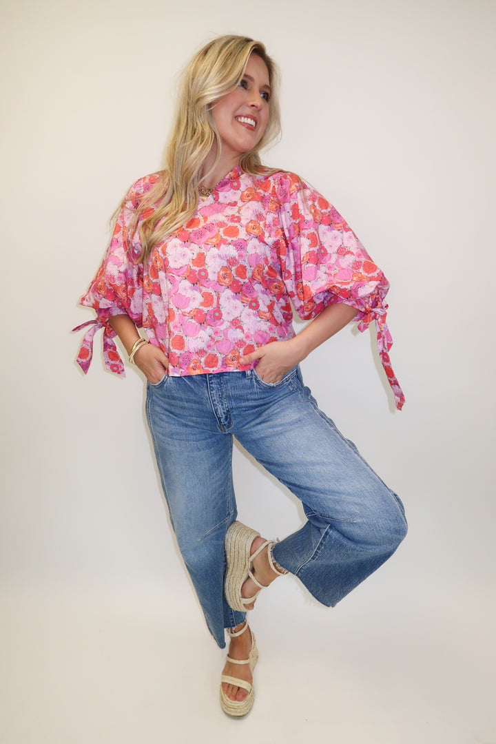 Petal to the Metal Floral Blouse
