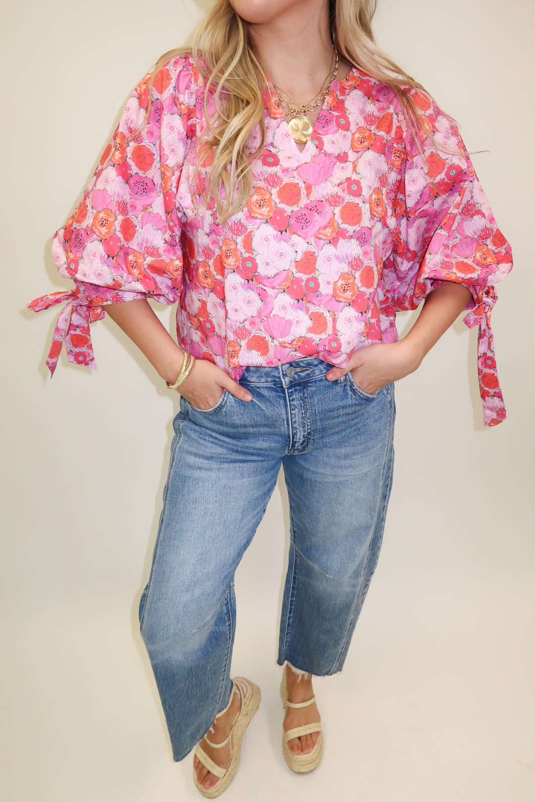 Petal to the Metal Floral Blouse