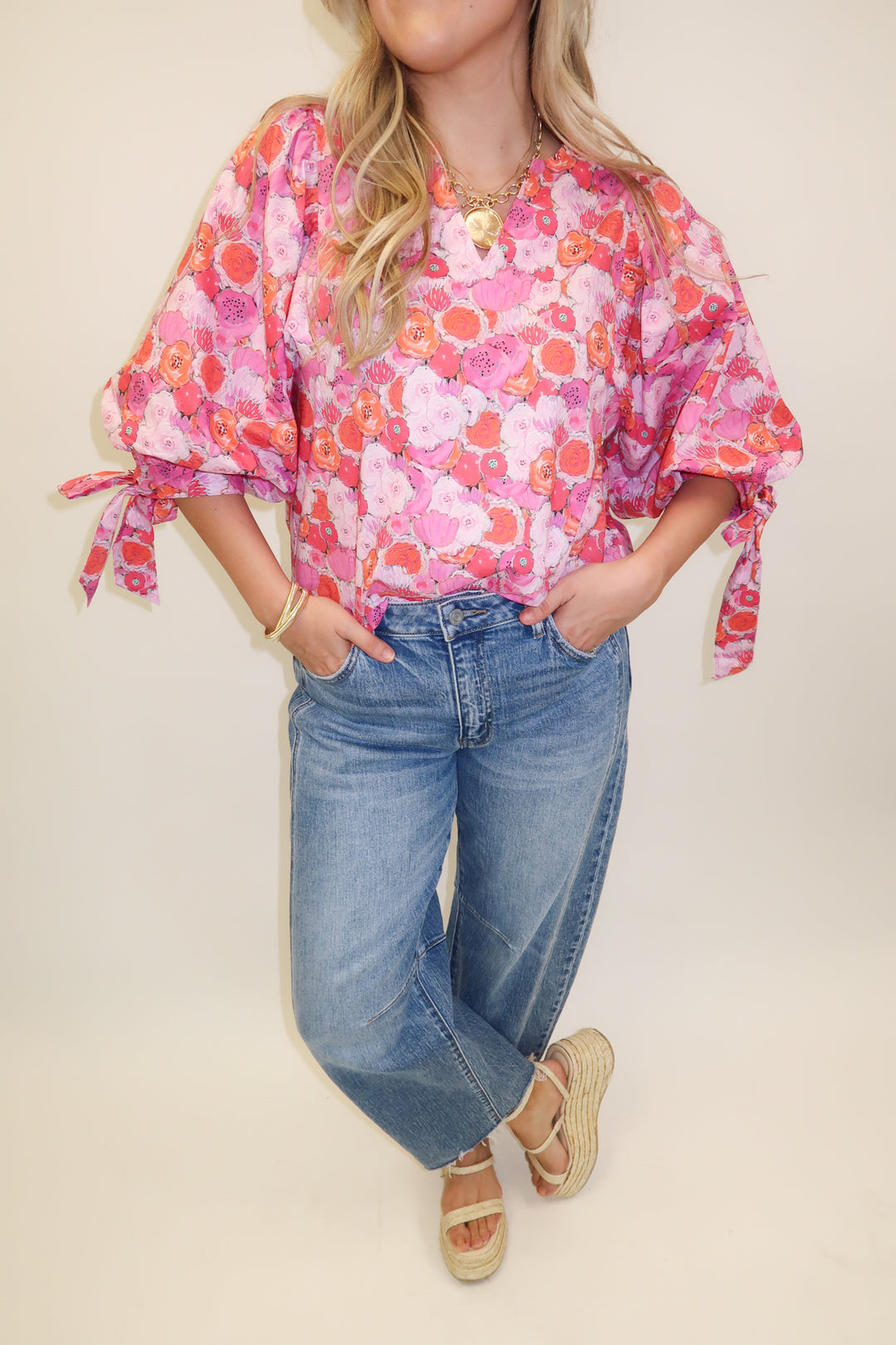Petal to the Metal Floral Blouse
