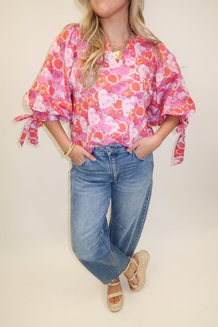 Petal to the Metal Floral Blouse