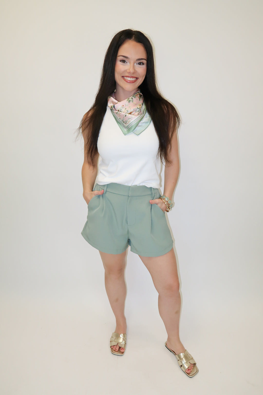 Close Call White Lace Trim Tank - The Pink Tulip Clothing