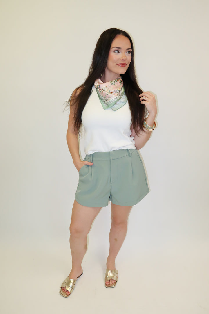 Close Call White Lace Trim Tank - The Pink Tulip Clothing