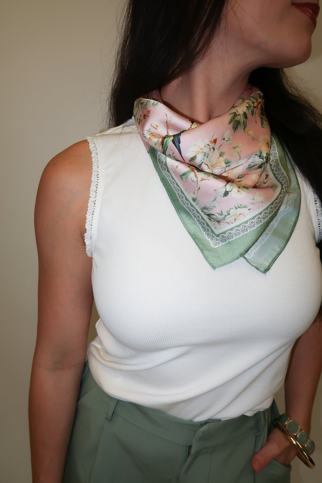 Close Call White Lace Trim Tank - The Pink Tulip Clothing