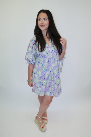 Sweet Side Daisy Printed Shift Dress - The Pink Tulip Clothing