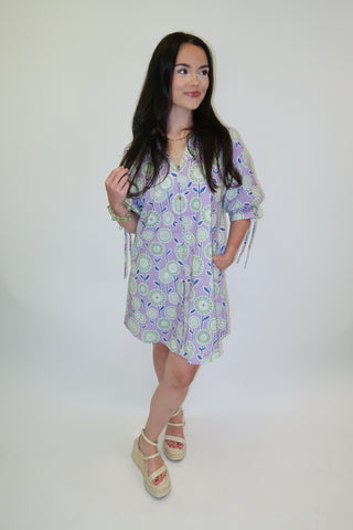 Sweet Side Daisy Printed Shift Dress - The Pink Tulip Clothing