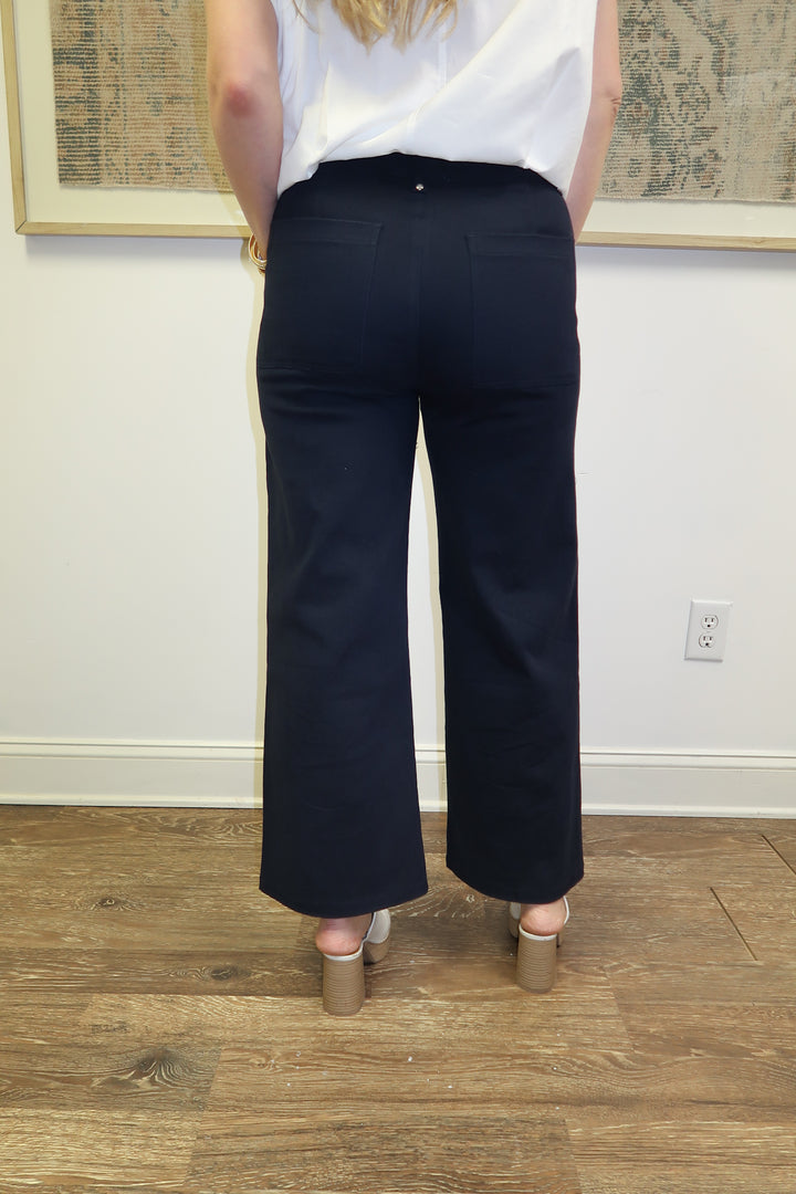 Up For Anything Navy Front Seam Pants - The Pink Tulip Clothing