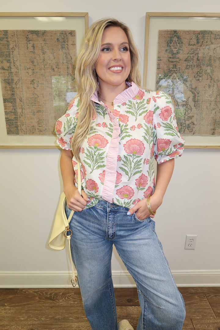 Spring Calling Top - The Pink Tulip Clothing
