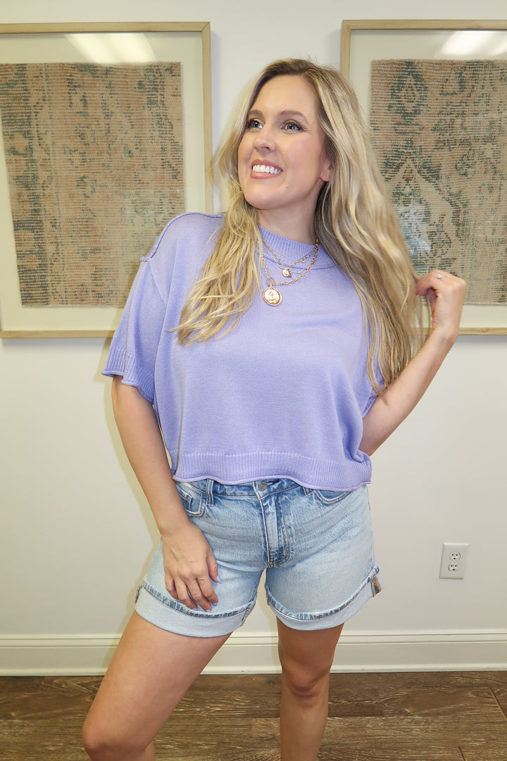 Soft Season Ribbed Drop Shoulder Sweater - The Pink Tulip Clothing