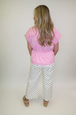 Pull It Together Drawstring Waist Blouse - The Pink Tulip Clothing