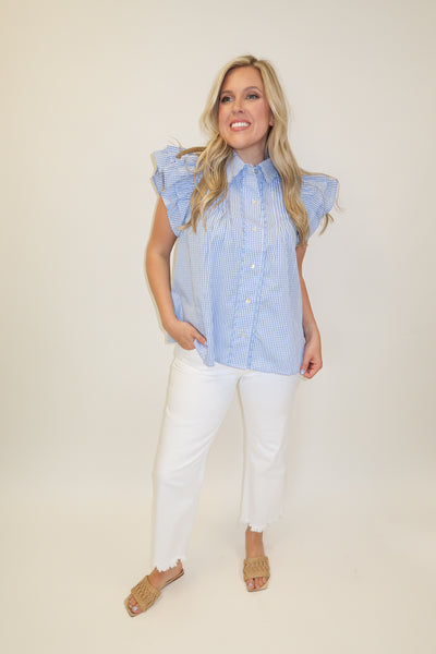 トップス ryuyoli Gingham simple wide blouse トップス ryuyoli Gingham simple wide blouse トップス ryuyoli