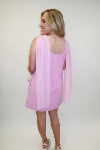 Champagne Plans Sleeveless Scarf Neck Mini Dress - The Pink Tulip Clothing