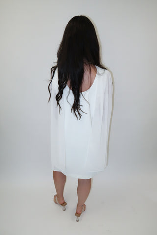 Champagne Plans Sleeveless Scarf Neck Mini Dress - The Pink Tulip Clothing