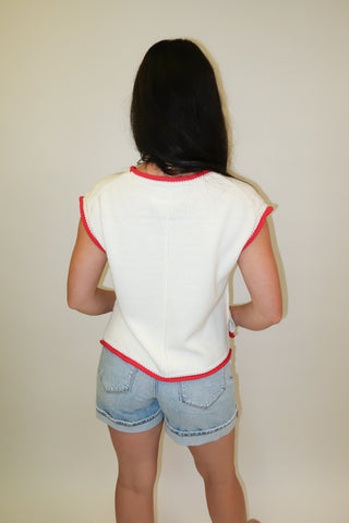Stars Aligned USA Sleeveless Knit Top - The Pink Tulip Clothing