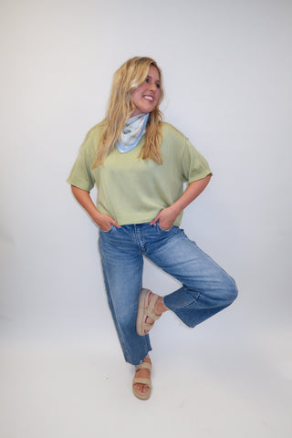 Soft Season Ribbed Drop Shoulder Sweater - The Pink Tulip Clothing
