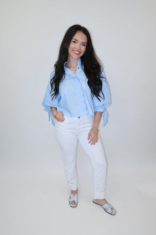 Sweet Edge Top - The Pink Tulip Clothing