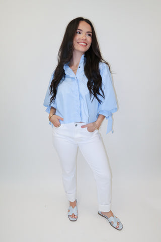 Sweet Edge Top - The Pink Tulip Clothing