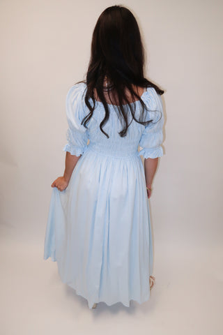 Moonlight Mood Smocked Midi Dress - The Pink Tulip Clothing
