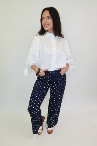 Spotted In Spring Pant - The Pink Tulip Clothing