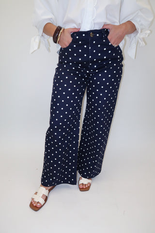 Spotted In Spring Pant - The Pink Tulip Clothing