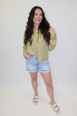 Morning Tide Pin Stripe Cardigan - The Pink Tulip Clothing