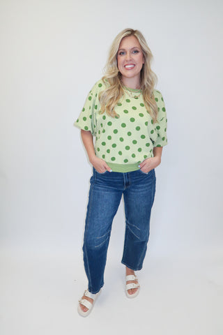 Good Things Coming Tonal Dot Sweatshirt