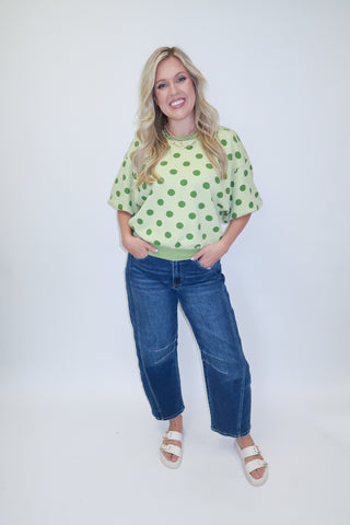 Good Things Coming Tonal Dot Sweatshirt