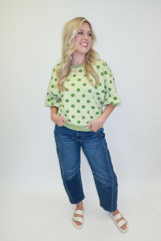 Good Things Coming Tonal Dot Sweatshirt