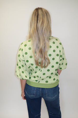 Good Things Coming Tonal Dot Sweatshirt