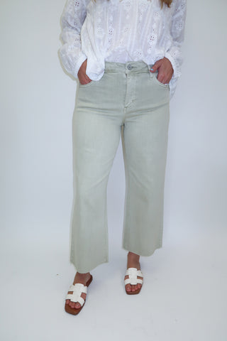 Keep It Casual Wide Leg Crop Jeans