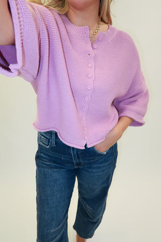 Sweet On You Ribbed Button Front Cardigan - The Pink Tulip Clothing