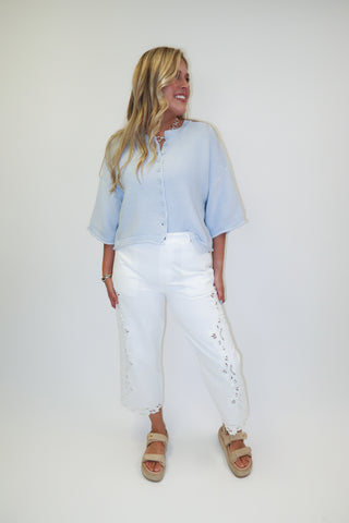 Sweet On You Ribbed Button Front Cardigan - The Pink Tulip Clothing