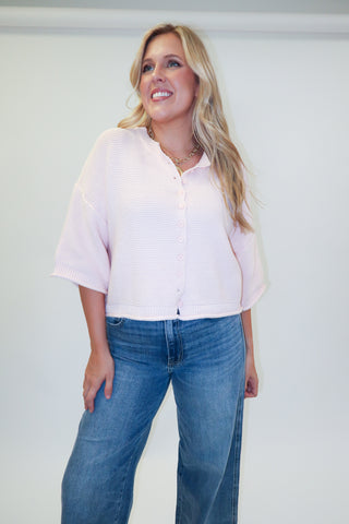 Sweet On You Ribbed Button Front Cardigan - The Pink Tulip Clothing