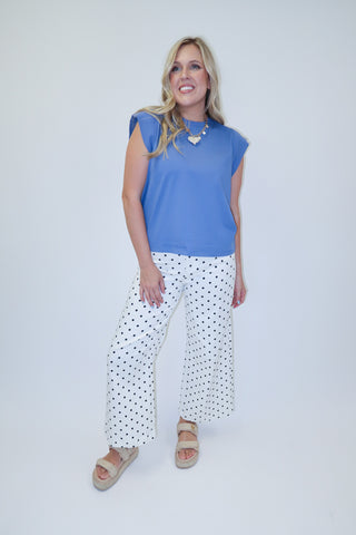 Keep It Moving Ribbed Cap Sleeve Knit Top - The Pink Tulip Clothing