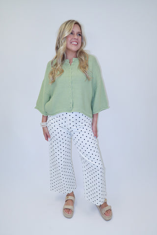 Sweet On You Ribbed Button Front Cardigan
