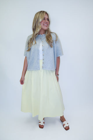 Just A Little Charm Button Front Cardigan - The Pink Tulip Clothing