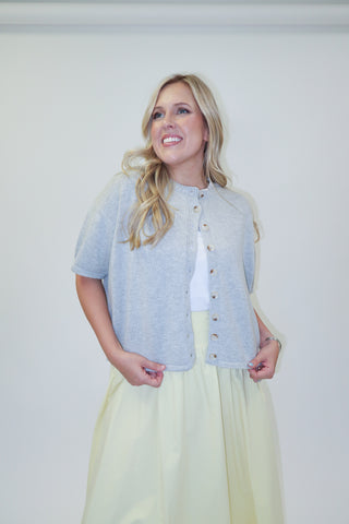 Just A Little Charm Button Front Cardigan - The Pink Tulip Clothing